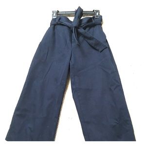 Banana Republic navy blue, wide-leg, cropped pants